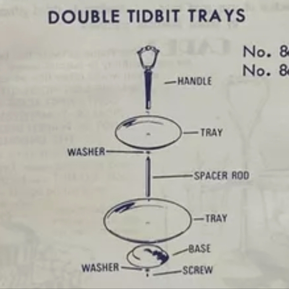 RIVIERIA Atomic MCM Two Tiered Chromeware Tidbit Petit Fours Serving Tray - Picture 16 of 16